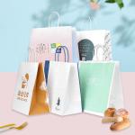 Custom Size Large Baking Bread Shopping Kraft Paper Bag with Customized Logo and