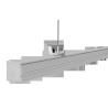 Buy cheap Supermarket Suspended Linear LED Fixture 50W 130Lm/W No Toxic Metals Case from wholesalers