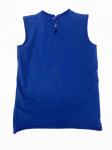 Back Open Sleeveless Baby Girl Sequins Tees Round Collar Cosy Cotton