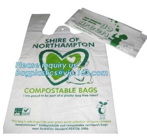 Buy cheap Biodegradable White Trash Bags Compostable Food Waste Bags, Cornstarch 100% Biodegradable Compostable Bags On Roll For F from wholesalers