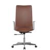 Buy cheap Polished Finish Classic Executive Chair Brown Leather Aluminium Armrest SGS from wholesalers
