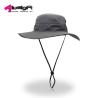 Buy cheap Breathable Custom Logo Hats Mens Fishing Hat Sun Protection with long string from wholesalers