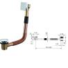 Buy cheap brass Bathtub Drain clic clac from wholesalers
