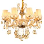 Modern crystal chandelier lighting Fixtures with lamshade (WH-CY-05)