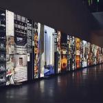 6000 X 1600mm Aluminum Light Box Railway Station Fabric Light Box