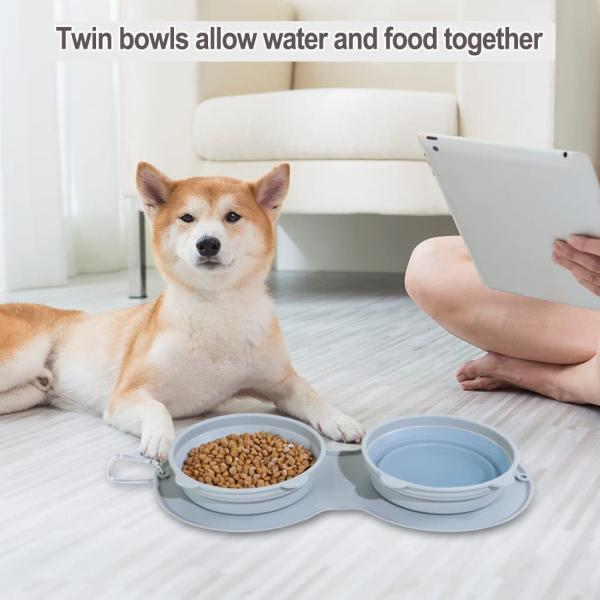 Buy cheap Collapsible Silicone Pet Suppliers Bowl Harmless 2 Pack For Travel from wholesalers