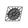 Buy cheap Ductile iron EN GJS500-7 Parking Lot Or Similar Areas B125 Manhole Cover Round With Hinge from wholesalers