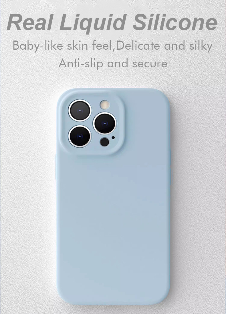 Real Liquid Silicone Mobile Phone Case Waterproof Shockproof For Samsung S24