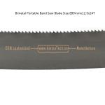 Bimetal Portable Band Saw Blade Size:899mmx12.5x24T