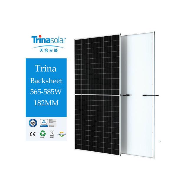Buy cheap 4.0mm2 Cables and 3.2mm Glass Cells Trina Bifacial Solar Panel 565W 570W 575W 580W 585W from wholesalers