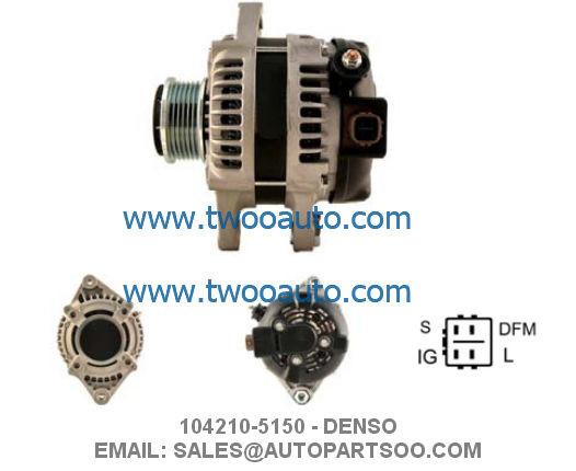 Buy cheap 104210-5150 104210-4101 - DENSO Alternator 12V 115A Alternadores from wholesalers