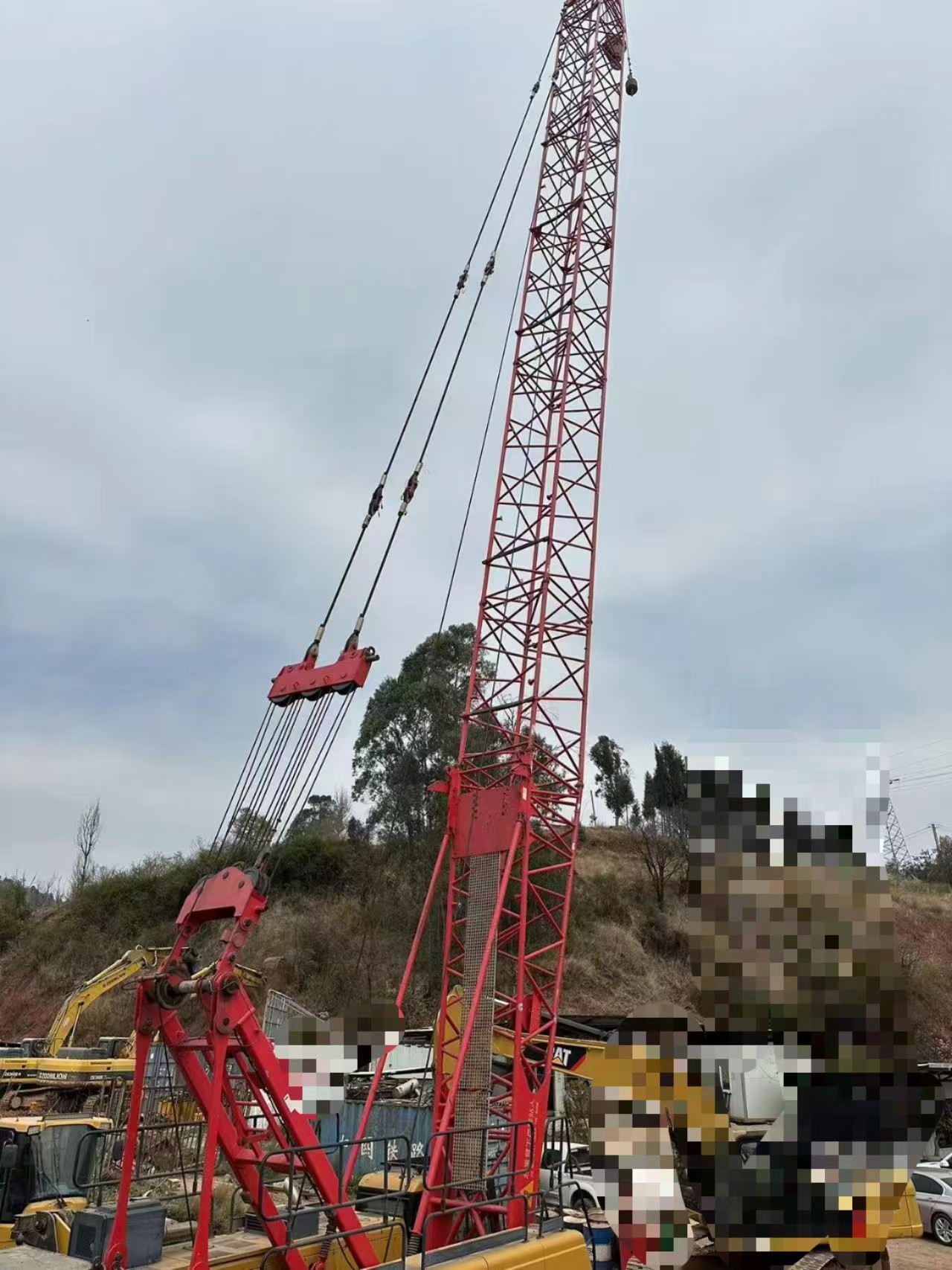 Used Second Hand Lattice 55 Ton Crawler Crane with Low Energy Requirements and ISO9001 Certification