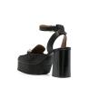 Buy cheap JBPH0303 Black BSCI Ladies Block Heel Sandals Super Light Rubber Sole from wholesalers