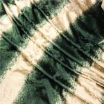 Popular Colorful Polyester Fleece Fabric Striped Velvet Upholstery Fabric