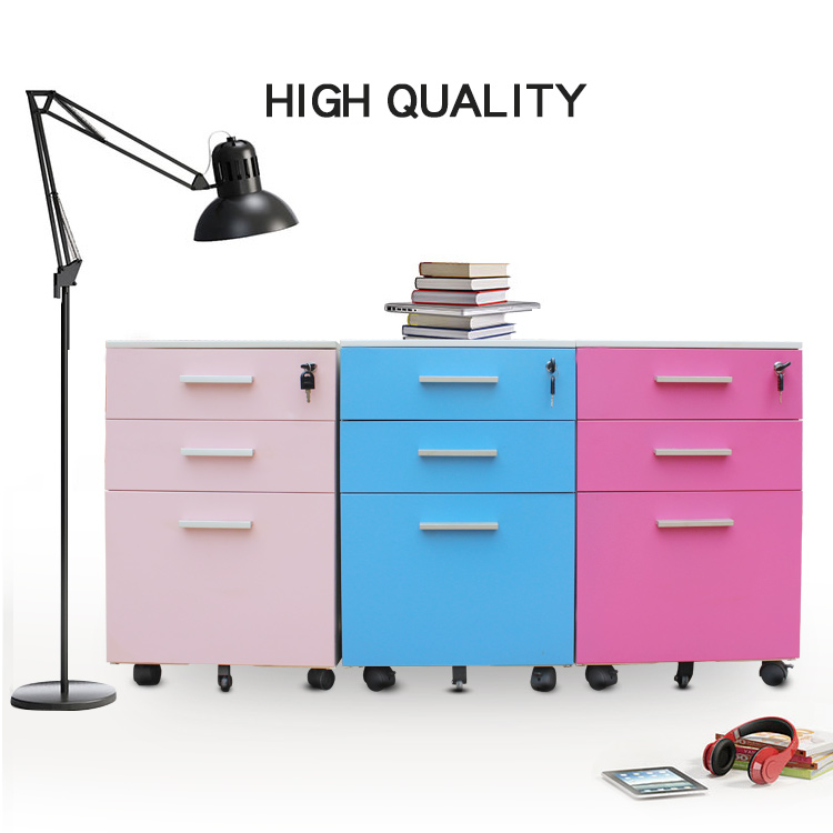 3 Drawers Mobile File Cabinets
