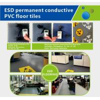 Buy cheap Conductive ESD Floor Tiles Interlocking Anti Static PVC Tiles product