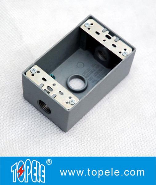 Buy cheap UL Standard Weatherproof Electrical Boxes---- One Gang 3 Holes Outlet Boxes from wholesalers