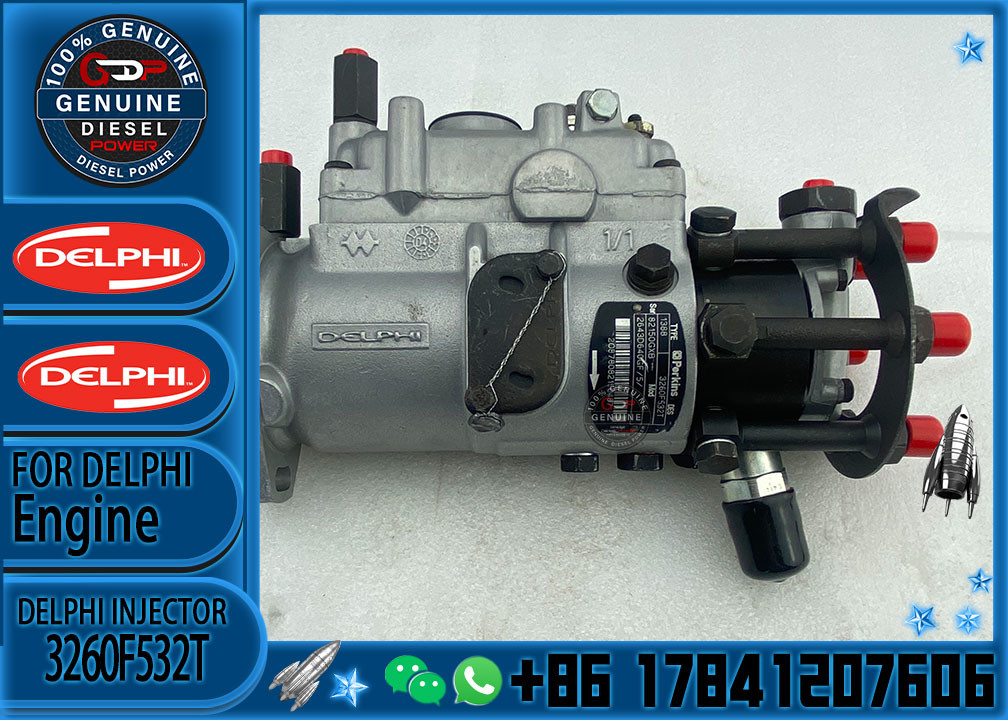 High Pressure Fuel Injection Pump 3660F230T V3660F230T 3260F532T 6 Cylinder For PERKINS DPA Engine