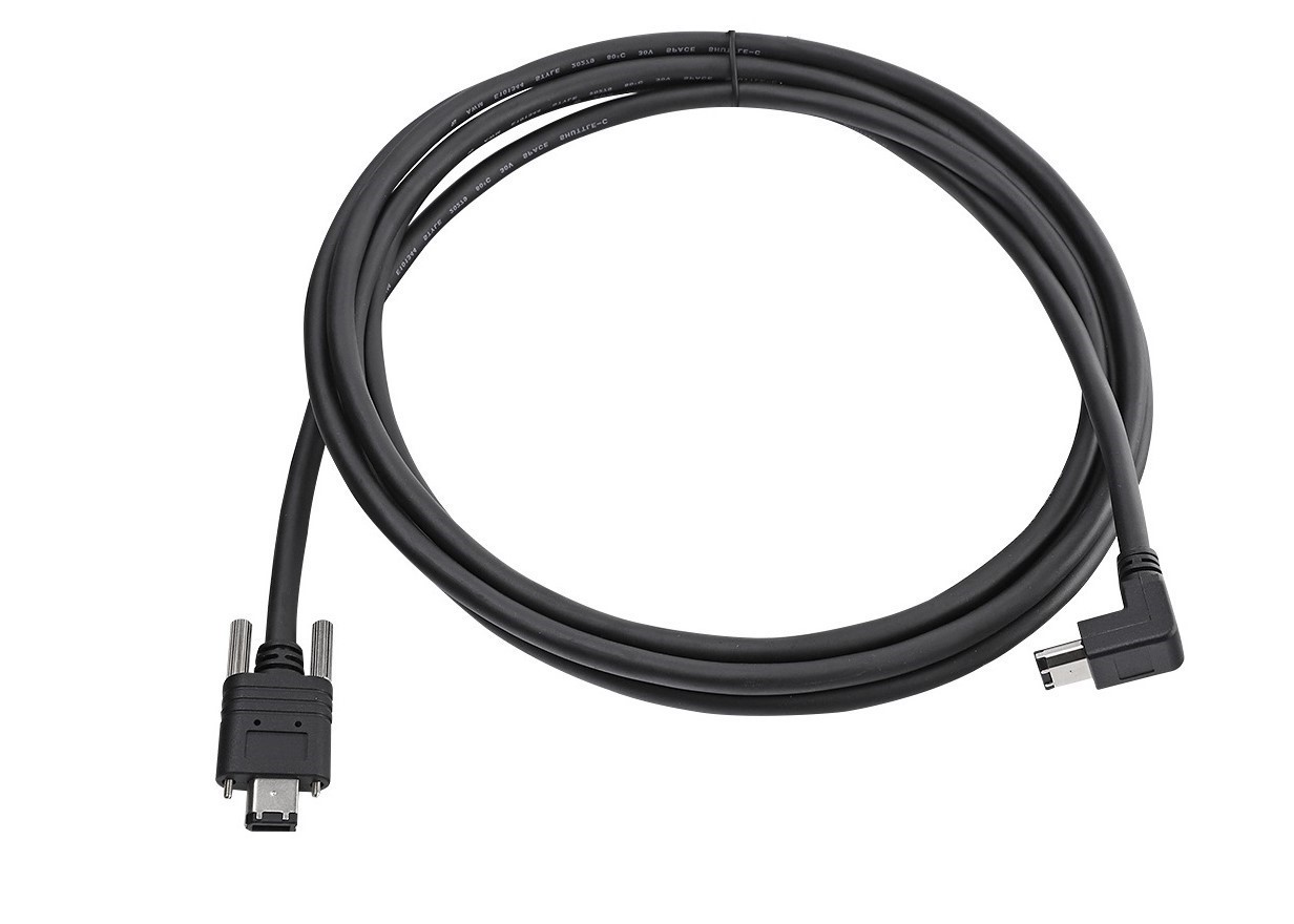 9 Pin To 6 Pin 24AWG 3M Tinned Copper IEEE Firewire Cable