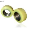 Buy cheap Polyurethane Coated Forklift Roller Wheels With Bearings Natural Color from wholesalers