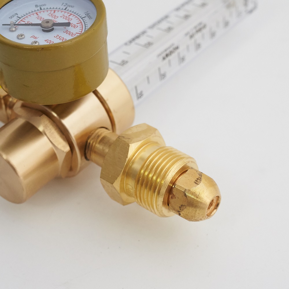 High Pressure Gas Reduction Dual Output Argon Regulator Flowmeter for CO2 Air Control