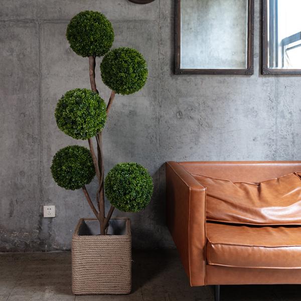Buy cheap 180cm Doorway Artificial Potted Floor Plants Anti Fading Indoor Green Boxwood from wholesalers