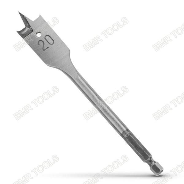 Buy cheap BMR TOOLS Industrial Spade Paddle Flat drill 20mm Flat Wood Drill Bits High-Carbon Steel from wholesalers