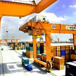 Buy cheap Single girder underslug models RMG container gantry Crane from wholesalers