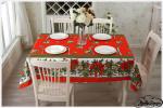 Polyester CHRISTMAS table cloth/table cover/table wear for restaurant/home