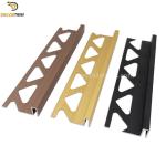 4x8mm Aluminium Square Edge Tile Trim Anodized Matt Gold Color