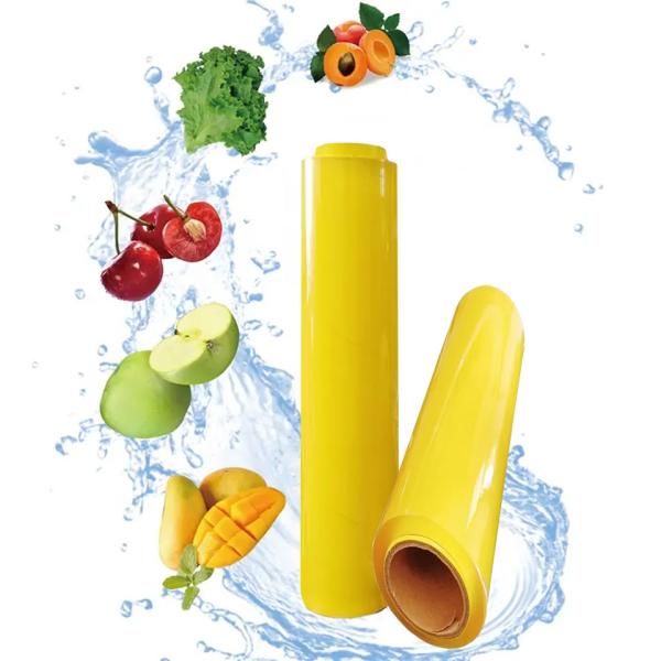 Buy cheap Food Grade Clear PVC Cling Plastic Wrap Film For Food Refrigerate from wholesalers