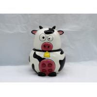 Buy cheap Unique Animal Ceramic Kitchen Jars , Dolomite Calf Ceramic Pig Canisters With product
