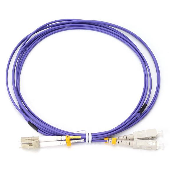 Buy cheap KEXINT SC LC Duplex Fiber Optic Patch Cord MM OM2 Purple Color 50/125 2.0mm 3m LSZH from wholesalers