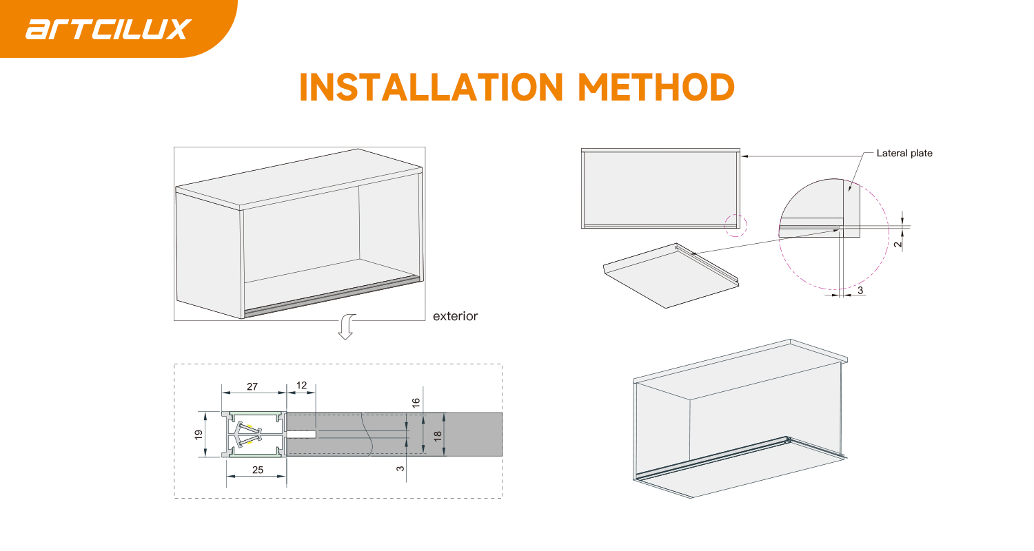 ARTCILUX Indoor LED Light with Selectable Eyes Protecting Design and Touching Sensor
