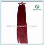 Nail U-Tip Hair 10"-28" 100s/pack 530# color Straight Human Hair malaysian hair