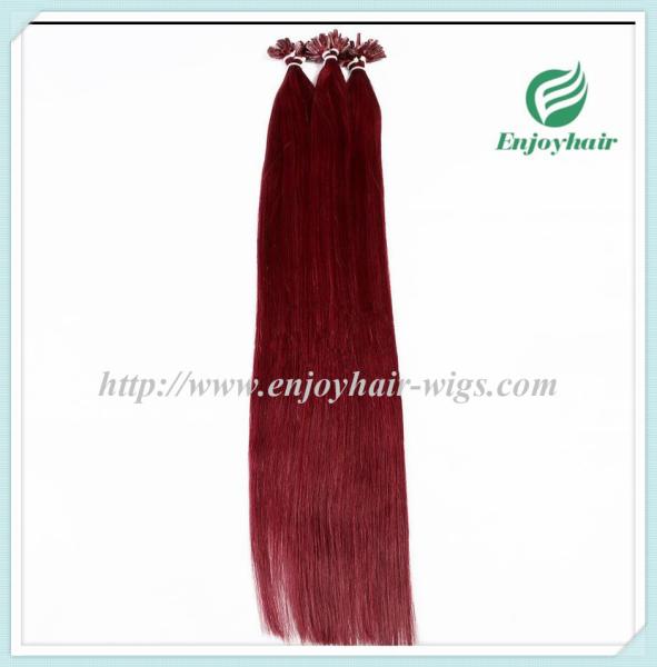 Nail U-Tip Hair 10"-28" 100s/pack 530# color Straight Human Hair malaysian hair