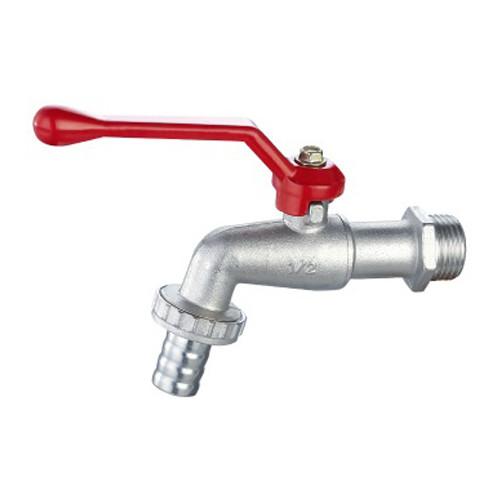 Brass Body And PVC Filter Rubber Gasket Brass Ball Bibcock Two Piece Body For
