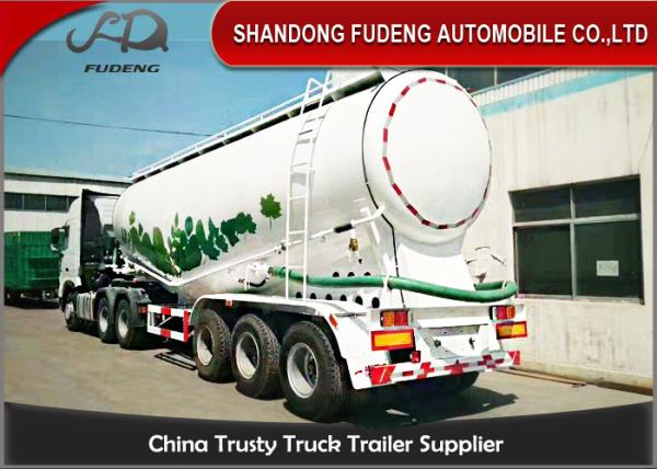 Buy cheap 45m3 Pneumatic Dry Bulk Cement Tanker Trailer With Diesel Engine from wholesalers