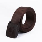 Rectangle Plastic Buckle Nylon Belt 3CM Mens Military Belt