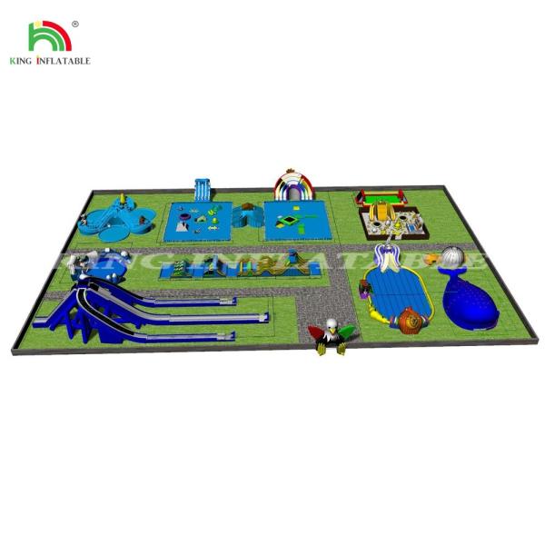 Buy cheap Inflatable Water Park With Swimming Pool Inflatable Water Park For Kids And Adult from wholesalers
