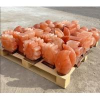 Buy cheap OEM Carved Himalayan Salt Lamp With Solid Wooden Base product