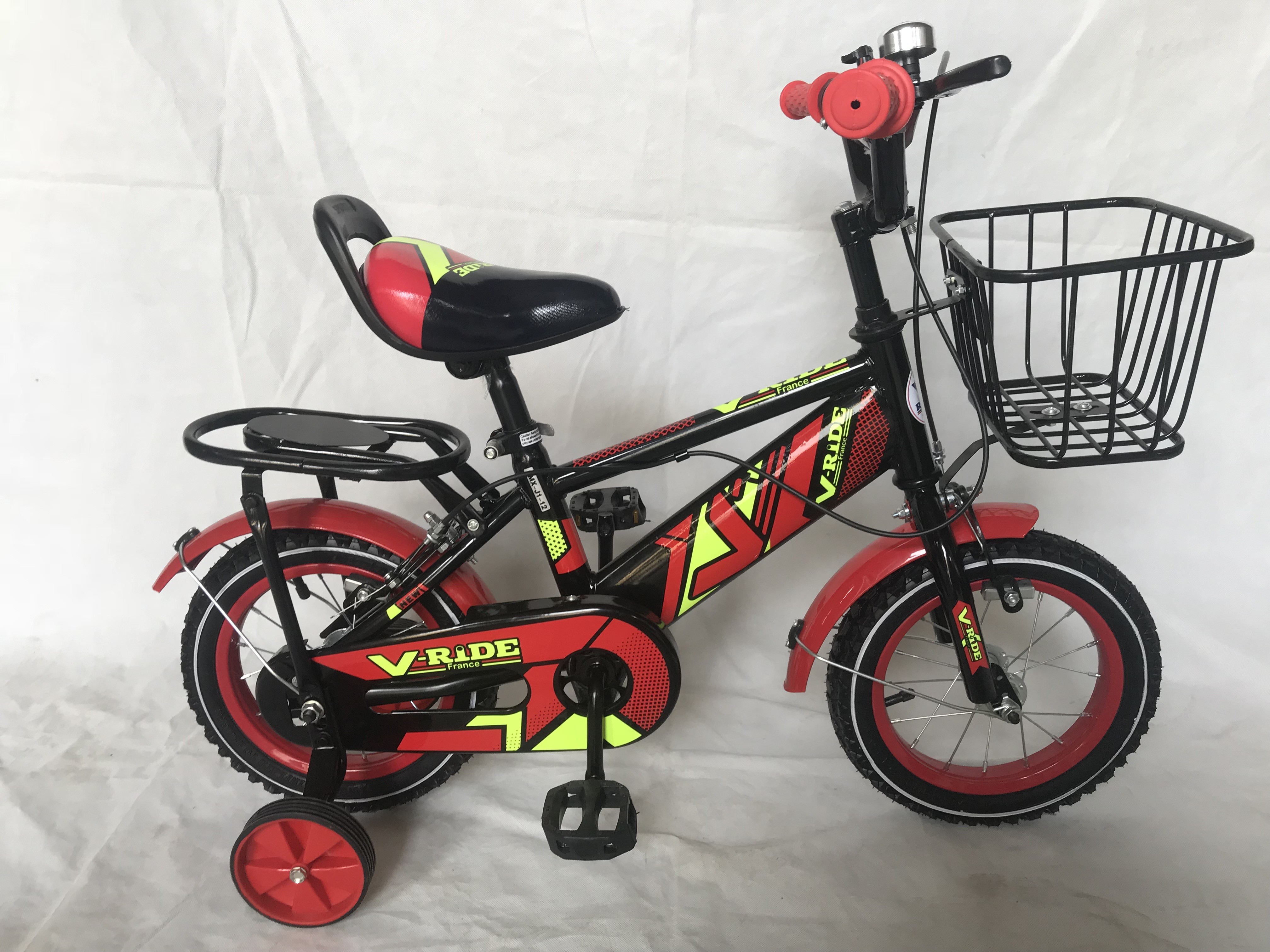Steel Frame 3 To 8 Years Old Kids Bicycle With Training Wheels Personalized