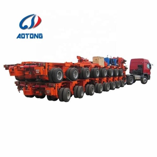 Buy cheap 8 Lines 16 Axles Low Bed Semi Hydraulic Modular Trailer Suitable for Heavy Duty Transport from wholesalers
