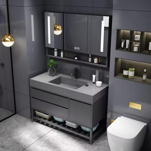 Buy cheap Rectangular 30 Inch Bathroom Vanity Single Cabinet ODM from wholesalers