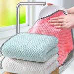 KILINE Wholesale Dishcloth Kitchen Rag Non-stick Oil Thickened Table Brushing