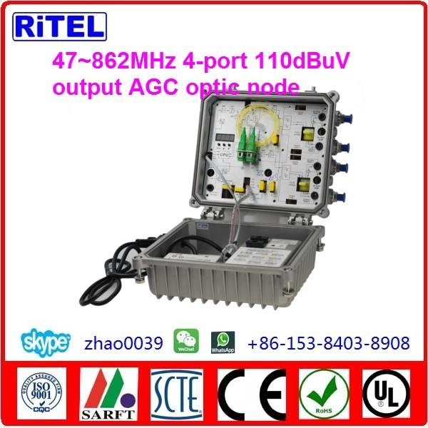 Buy cheap 47~862/1000MHz Outdoor 4-port 110dBuV output Optic Node & Receiver ON-4 for cable tv from wholesalers