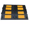 Buy cheap 50mm Large Rubber Mats Traffic Calming Recycled Black Rubber Speed Cushions from wholesalers