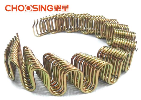 18'' Sofa Back Zig Zag Sofa Springs 2.8mm - 4.0mm Antirust Treatment With Black