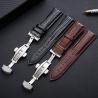 Buy cheap Buckle Watch Band Lizard Pattern Strap Soft Double-button Butterfly Alligator-skin Pattern Leather Metal Buckle Pin Buck from wholesalers