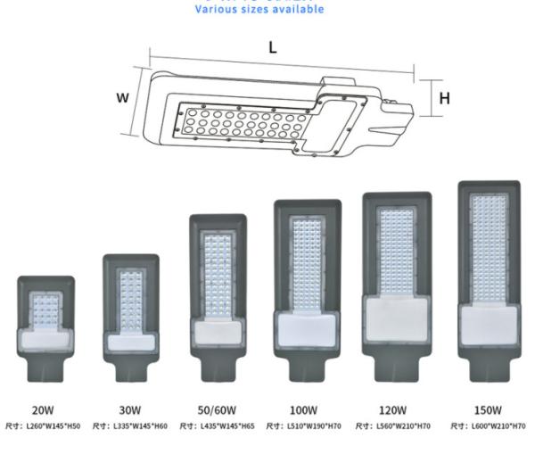 Buy cheap AC85V IP65 50W 100W 80lm/W Outdoor Led Street Lights from wholesalers